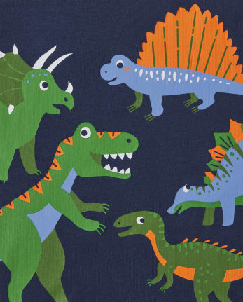 Baby And Toddler Boys Dino Snug Fit Cotton Pajamas 2-Pack