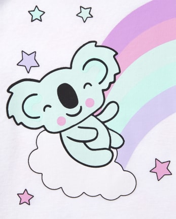 Lot de 2 pyjamas en coton ajustés avec animaux pour bébés et petites filles