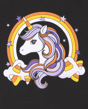 Baby And Toddler Girls Halloween Unicorn Snug Fit Cotton Pajamas