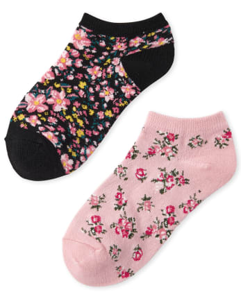 Girls Print Ankle Socks 10-Pack