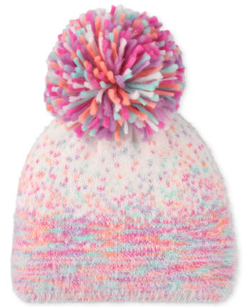 Girls Confetti Pom Pom Beanie