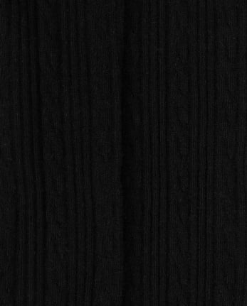 Girls Cable Knit Tights 2-Pack