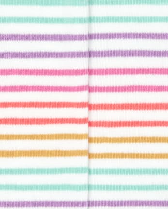 Toddler Girls Rainbow Striped Tights