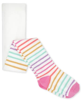 Country Kids - Girls Pink Striped Tights