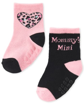 Baby Girls Leopard Midi Socks 6-Pack