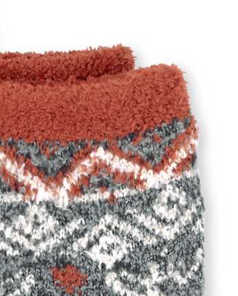 Lot de 2 paires de chaussettes douillettes assorties à carreaux Buffalo unisexe pour tout-petits