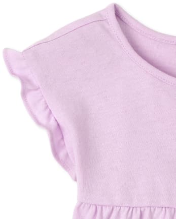 Paquete de 2 tops estilo túnica con efecto tie dye para niñas pequeñas