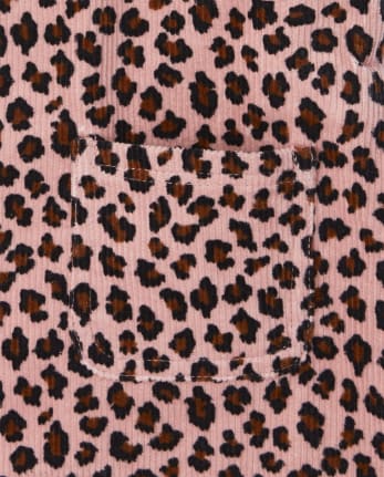 Toddler Girls Leopard Skirtall 2-Piece Set