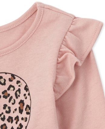 Toddler Girls Leopard Ruffle 4-Piece Set