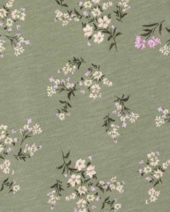 Lot de 2 robes de tous les jours à fleurs pour petites filles