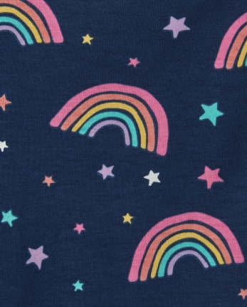 Paquete de 3 calzas arcoíris para niñas pequeñas
