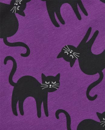 Robe de tous les jours avec chat d&#39;Halloween pour bébés et petites filles