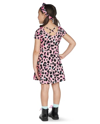 Baby And Toddler Girls Leopard Cut Out Everyday Dress