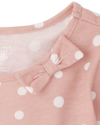 Baby And Toddler Girls Dot Bow Everyday Dress