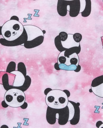 Girls Panda Pajamas