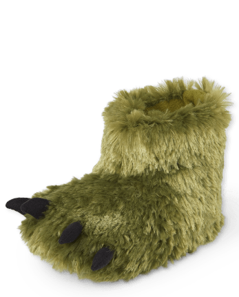 Unisex Toddler Dino Slippers | The Place - OLIVE