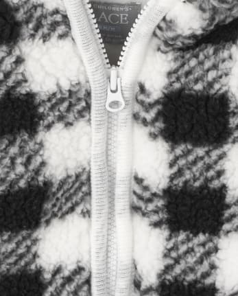 Bébé carreaux Buffalo Sherpa Nid d'ange