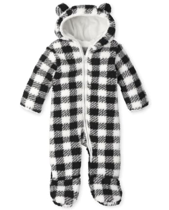 Bébé carreaux Buffalo Sherpa Nid d'ange