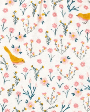 Lot de 4 bodys à fleurs pour bébé fille