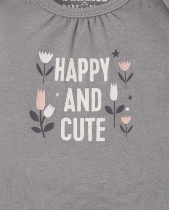 Lot de 4 bodys panda pour bébé fille