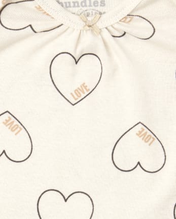 Baby Girls Heart Bodysuit 4-Pack