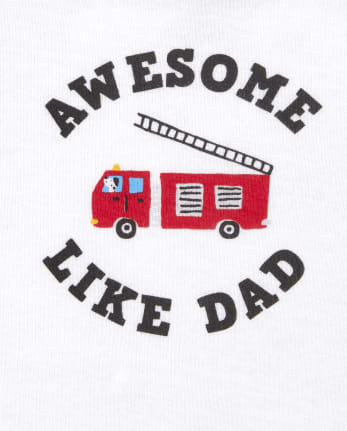 Baby Boys Fire Truck Bodysuit 4-Pack