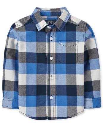 Baby And Toddler Boys Uniform Long Sleeve Oxford Button Down Shirt 1125070 Af