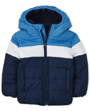 Baby And Toddler Boys Colorblock Puffer Jacket