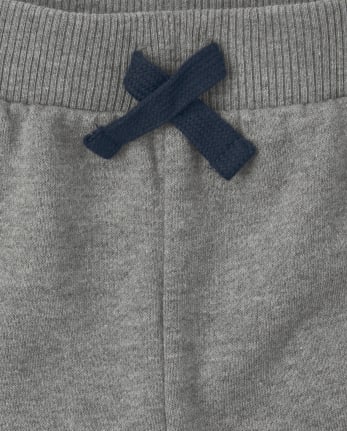 Baby And Toddler Boys Striped Fleece Jogger Pants 2-Pack