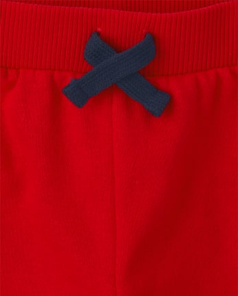 Baby And Toddler Boys Striped Fleece Jogger Pants 2-Pack