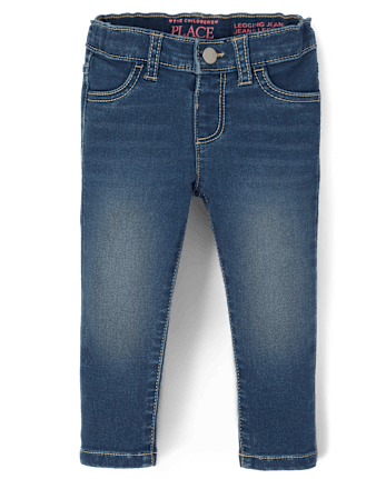 Baby girl denim jeggings shop
