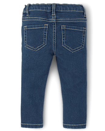 Baby And Toddler Girls Stretch Knit Denim Jeggings MEDIUM WASH The Children s Place