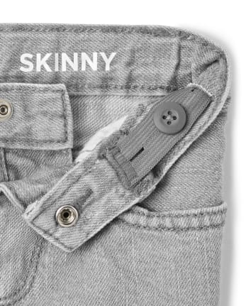 Paquete de 2 jeans ajustados elásticos para bebés y niños pequeños