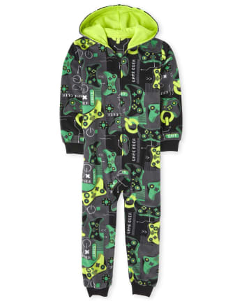 Pyjama une pièce en molleton de jeu vidéo pour garçons