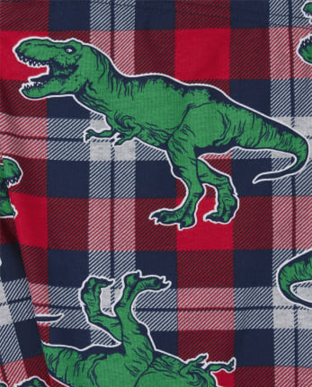 Kids Famille assortie phosphorescent de Noël Tree-Rex Snug Fit coton Pyjama