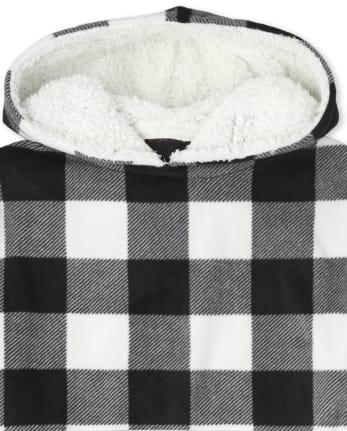 Pijama de forro polar a cuadros de búfalo familiar a juego para adultos unisex