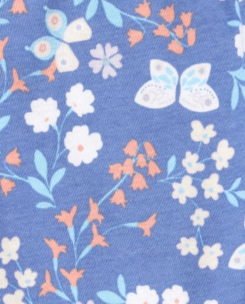 Baby And Toddler Girls Fox Fairisle Snug Fit Cotton Pajamas 2-Pack