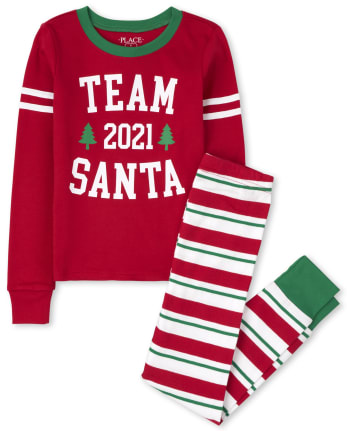 Pyjama en coton unisexe pour enfant assorti Family Team Santa