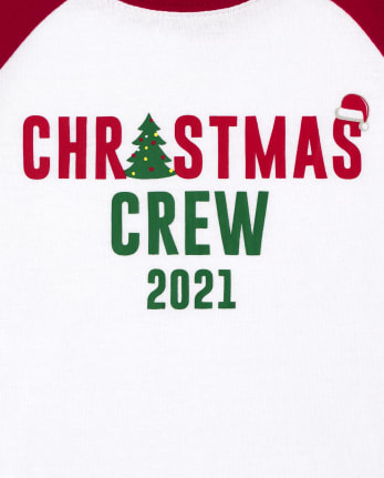 Unisex Kids Matching Family Long Sleeve Christmas Crew Snug Fit CottonTop And Print Fleece Pants Pajamas RED The Children s Place