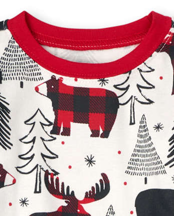 Pyjama unisexe en coton à coupe ajustée pour bébé et tout-petit