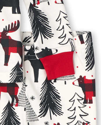 Pyjama unisexe en coton à coupe ajustée pour bébé et tout-petit