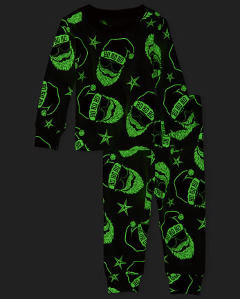 Bébé Et tout-petit Famille assorti phosphorescent Santa Snug Fit coton Pyjama