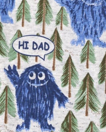 Baby And Toddler Boys Yeti Snug Fit Cotton One Piece Pajamas