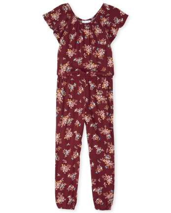 Combinaison fleurie flottante pour fille