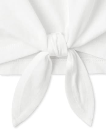 Girls Tie Front Top