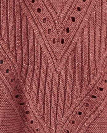 Girls Chevron Stitched Sweater