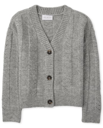 Cardigan boyfriend cousu pour fille