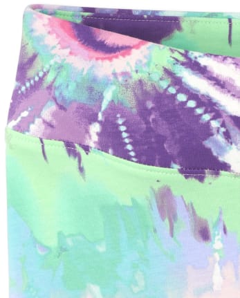 Girls Tie Dye Hi-Rise Leggings
