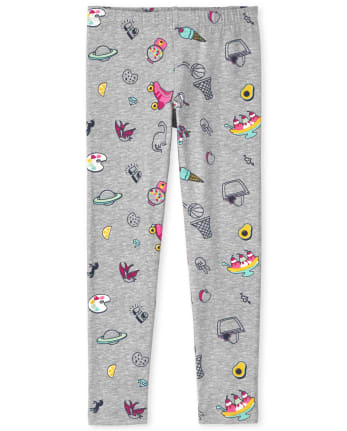 Girls Print Leggings