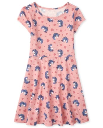 Vestido Niña Estampado Skater